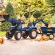 Falk Traktor na pedały New Holland z przyczepą oraz łyżką i koparką