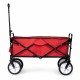 Składany duży wózek ogrodowy plażowy turystyczny transportowy czerwony