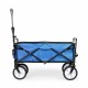 Składany duży wózek ogrodowy plażowy turystyczny transportowy niebieski