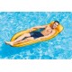 Chłodzący Materac plażowy z siateczką do pływania chłodzący żółty