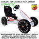 GOKART FIAT ABARTH WIELKI LICENCJONOWANY KOŁA EVA JAKOŚĆ /PB9388A Biały