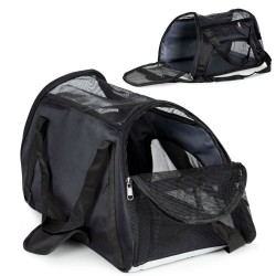 Transporter podróżny torba dla zwierząt kota psa czarna