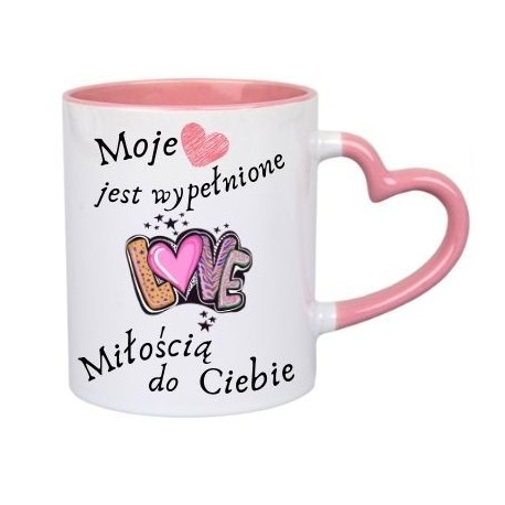 Kubek Walentynkowy "Dla Niej" z serduszkiem