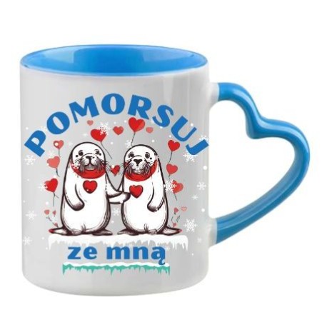 Kubek Walentynkowy "Dla Niej" czerwony z serduszkiem