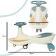 JEŹDZIK GRAWITACYJNY ŚWIECĄCE KOŁA LED Z MUZYKĄ GRAJĄCY 76CM NIEBIESKO-BIAŁY
