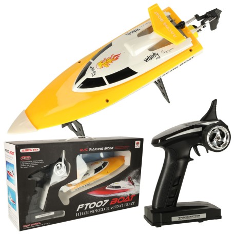 ŁÓDŹ ZDALNIE STEROWANA NA PILOTA RC FT007 ŻÓŁTA