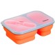 POJEMNIK LUNCHBOX SILIKONOWY 900ml 2-KOMOROWY KLAUSBERG KB-7023