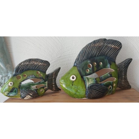 Ogrodowa dekoracja - Ryby komplet 2 szt. Zielone NOWY WZÓR