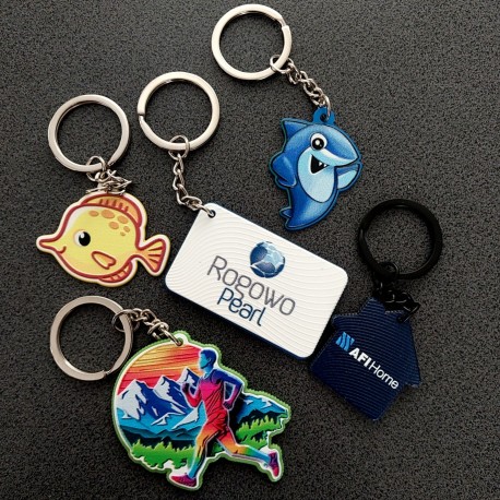 Brelok 3D gadżety reklamowe z logo żywica 40 mm