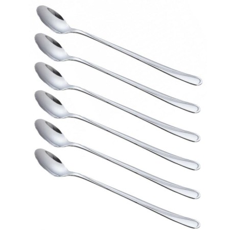 KOMPLET ŁYŻECZEK KOKTAJLOWYCH 20 cm 6 szt. POŁYSK KINGHOFF KH-1446 (3659-3504)