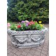Duża betonowa donica ogrodowa prostokątna