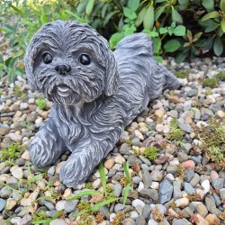 York Pies piesek leżący Figurka ogrodowa dekoracyjna Nowość