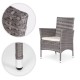 Meble ogrodowe z technorattanu komplet 4 krzesła, okrągły stolik MultiGarden