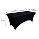 Obrus pokrowiec na stół cateringowy 180cm czarny