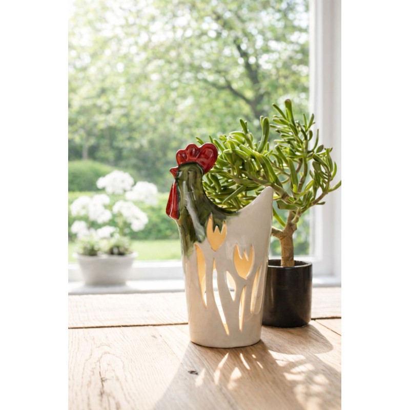 Kura świecznik 26 cm - wyr&oacute;b ceramiczny