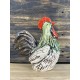 Kogut, kogucik czarne pióra. Wyrób ceramiczny duży 19 cm
