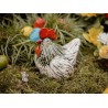 Kura, Kurka nioska jasna duża 17 cm Wyrób ceramiczny