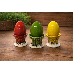 Podstawka pod jajko ceramiczna różne kolory 6cm