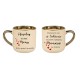 Kubek z życzeniami na Dzień Matki szeroki 400ml 6 kolorów-złote dodatki