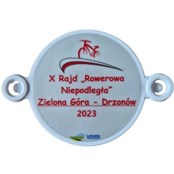 Szprychówka odblaskowa do roweru druk Logo dwustronny