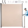 Markiza boczna tarasowa LUARO parawan zwijany 180 x 400 cm beżowy