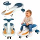JEŹDZIK GRAWITACYJNY ŚWIECĄCE KOŁA LED Z MUZYKĄ GRAJĄCY 76CM NIEBIESKO-BIAŁY