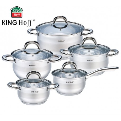 GARNKI KINGHOFF SILVER 10 ELE KH-1096