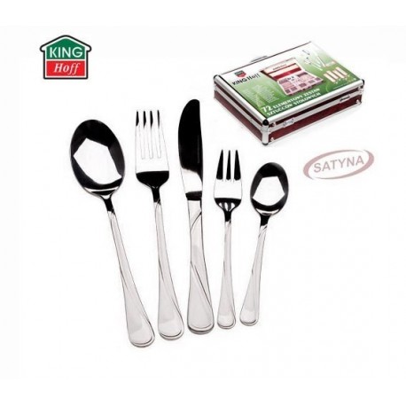 SZTUĆCE KINGHOFF 72 ELE. SATYNA KH-3553