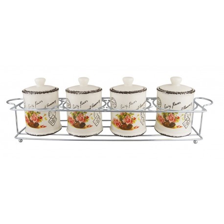 ZESTAW 4 POJEMNIKÓW NA PRZYPRAWY MAESTRO MR-20050-04CS