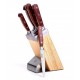 ZESTAW NOŻY KUCHENNYCH W BLOKU 6 ELE. KINGHOFF KH-3463
