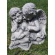 Wszystkich świętych 2020. Figurka ogrodowa betonowa dwa Aniołki